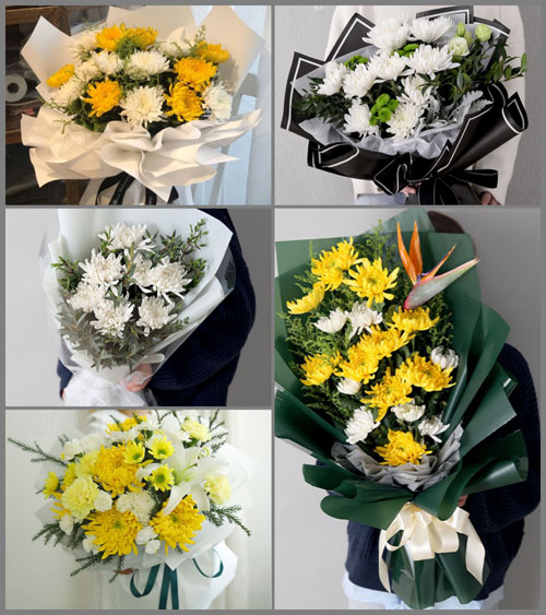 贵州六盘水盘县普古彝族苗族乡七宜克村白事花束代送